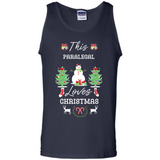 This Paralegal Loves Christmas Tree Shirt with Snowman