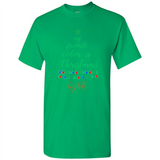 My Favorite Color is Christmas Lights Xmas Sporty T-Shirt - Shirt