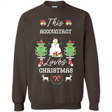 This Accountant Loves Christmas Tree Shirt with Snowman
