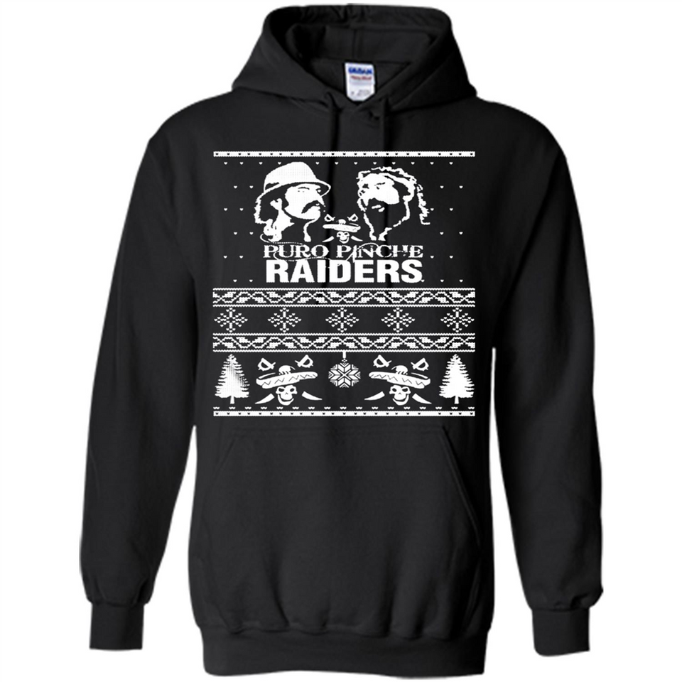 Puro Pinche Raiders Ugly Christmas Sweater - Hoodie