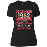 December 1982 36 Years Of Being Classy Sassy - Ladies' Boyfriend T-Shirt