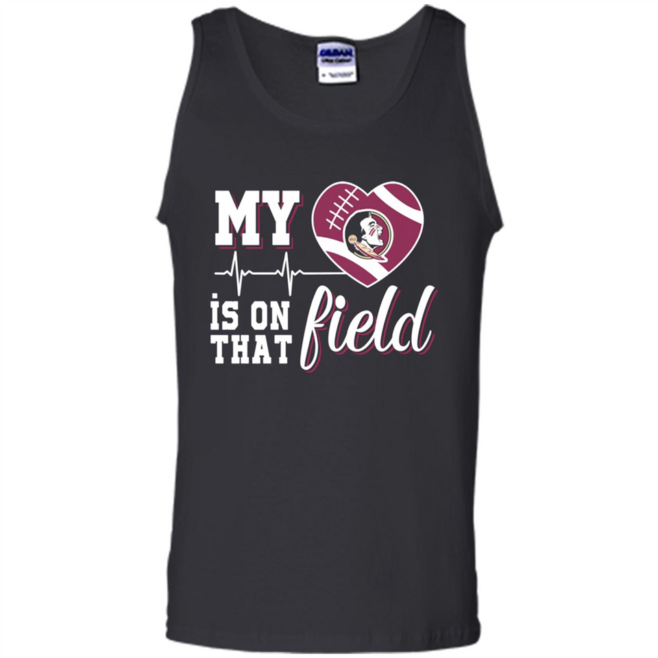 Florida State Seminoles Football My Heart is on that Field - Tank Top