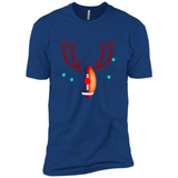 Football Christmas Shirt Reindeer Christmas Football Funny - Premium Short Sleeve T-Shirt