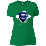 Detroit Tigers And Superman Fans - Ladies' Boyfriend T-Shirt
