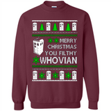 Merry Christmas You Filthy Whovian ugly sweater PINGPONG