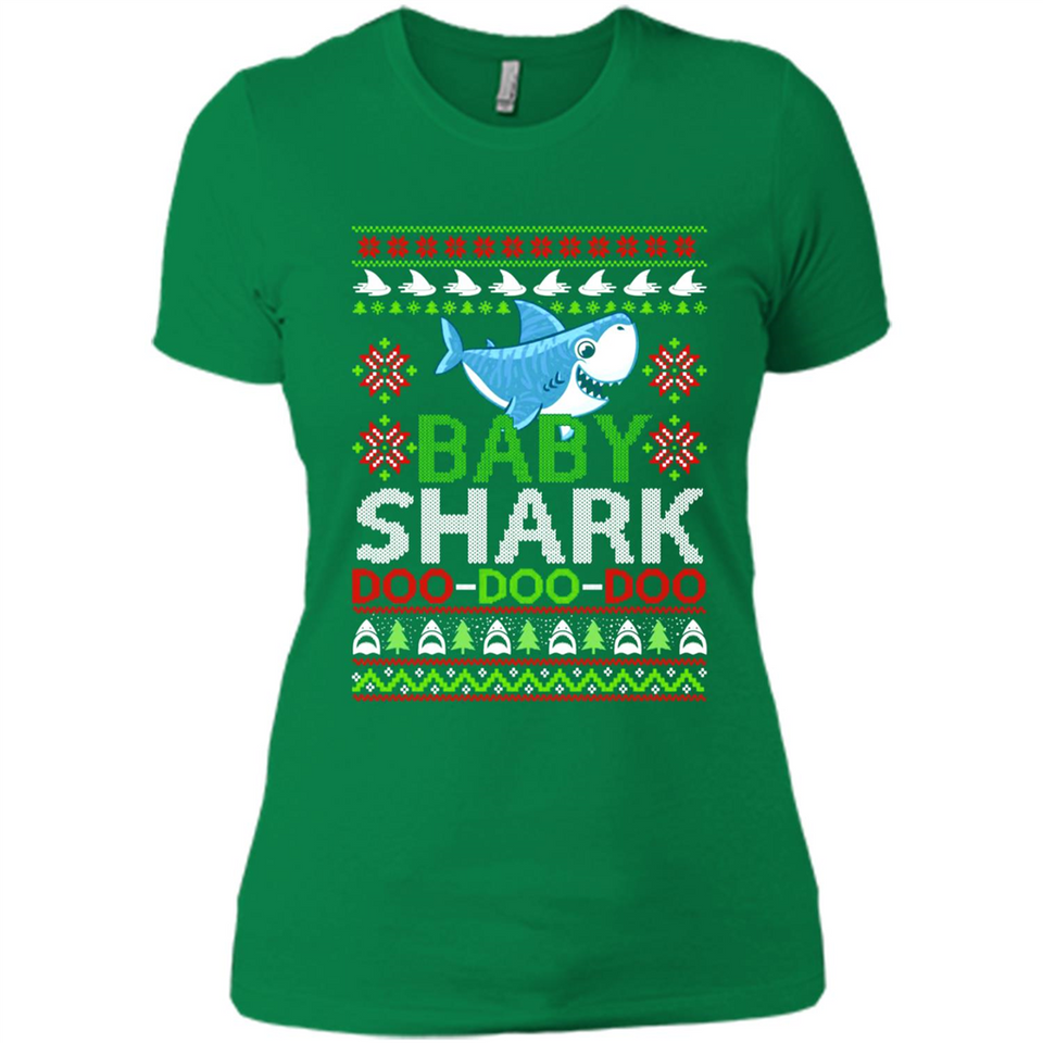 Baby shark Doo Doo Doo Christmas - Ladies' Boyfriend T-Shirt
