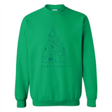 Merry Catmas Funny Cat Christmas Tree Sweatshirt - Sweatshirt