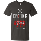 Brother Shirt Buffalo Plaid Family Camping Bear Tee - Men's V-Neck