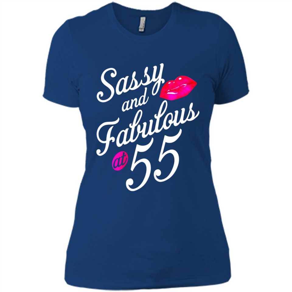 Sassy and Fabulous at 55 - 55th Birthday - Ladies' Boyfriend T-Shirt