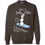 Snowman Snowboarder Tshirt Have Jolly Ollie Christmas