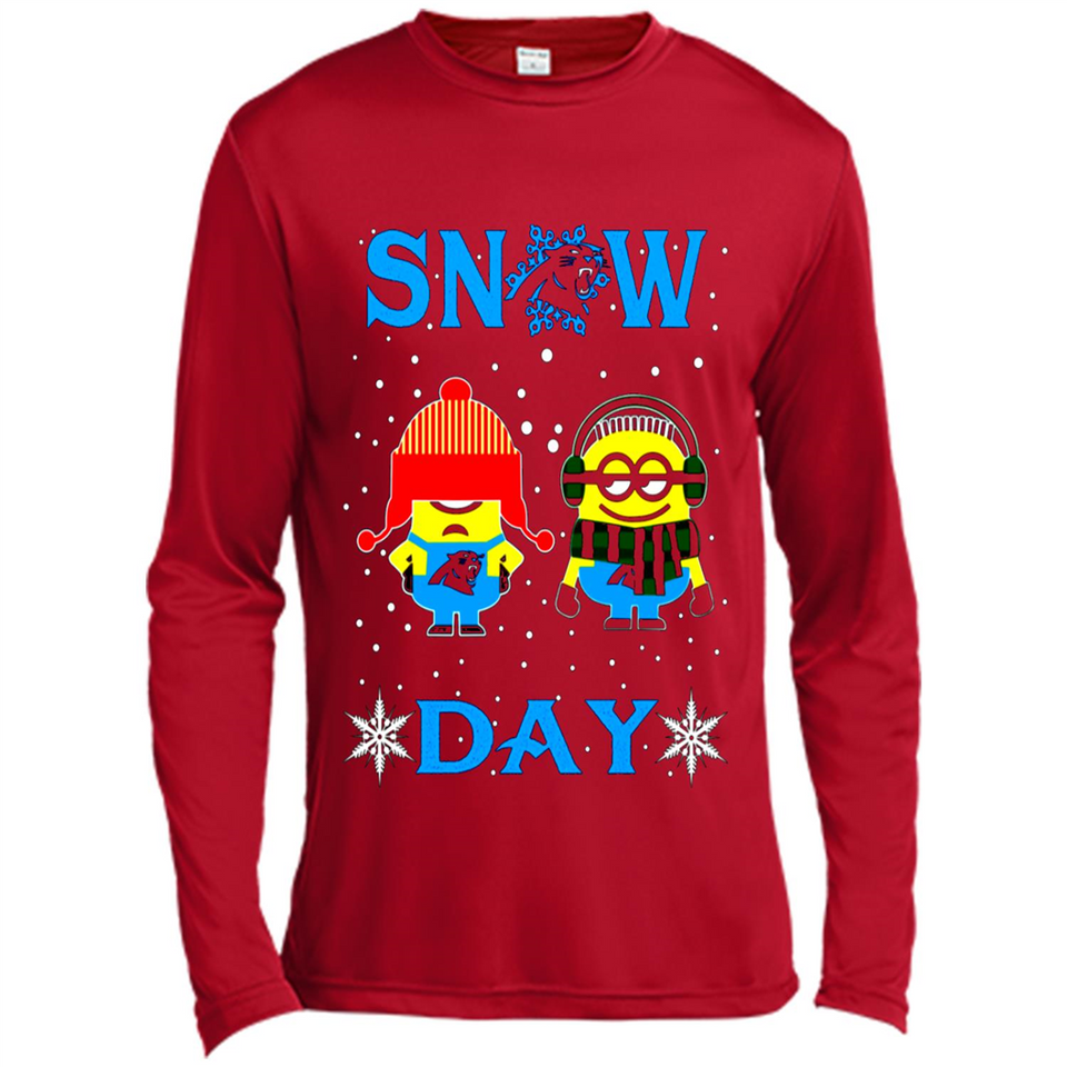 Snow Day Shirt For Carolina Panthers Vs Minion Fans pingpong