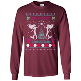 Mermaid Mer-Fect Ugly Christmas Sweater - Long Sleeve T-Shirt