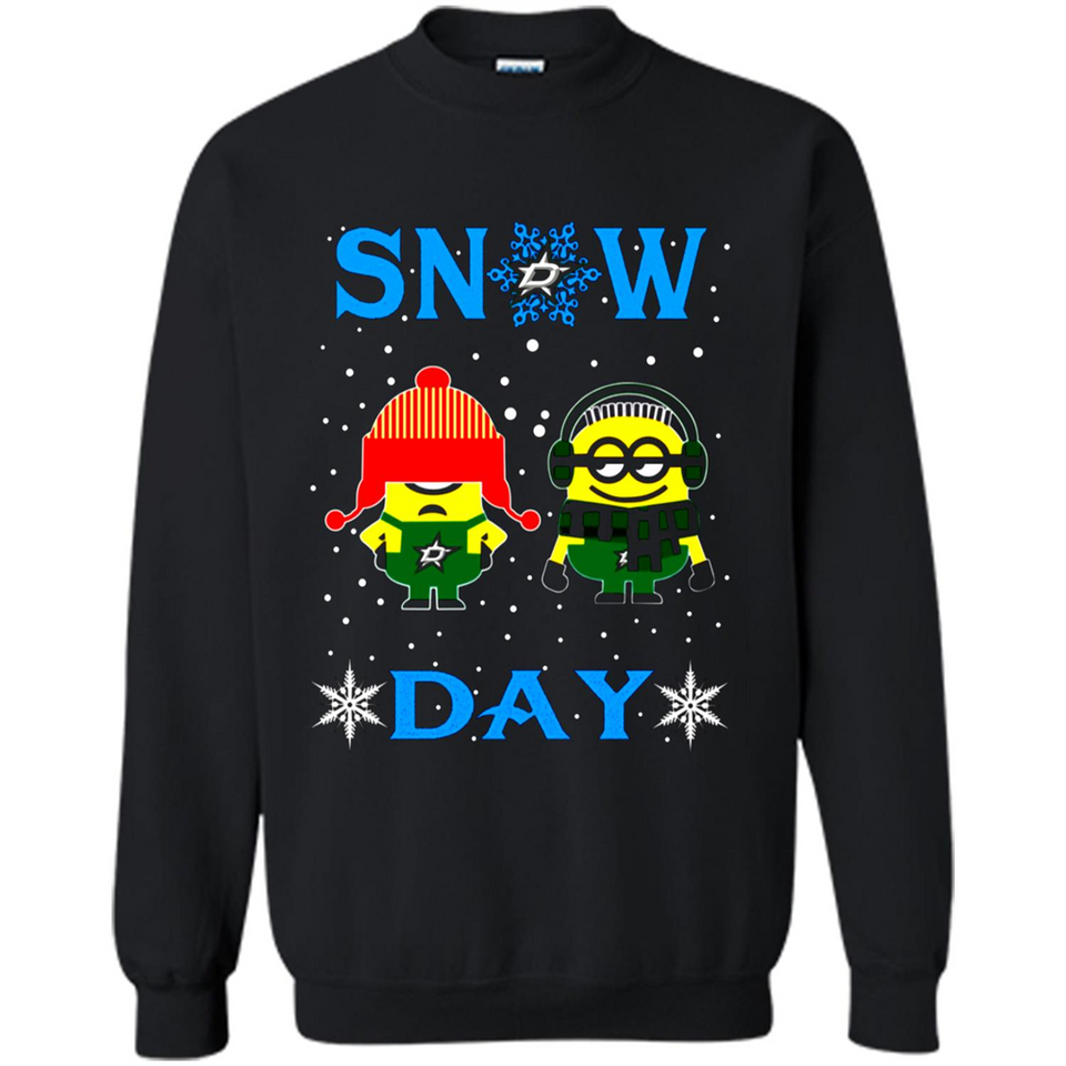 Snow Day Shirt For Dallas Stars Vs Minion Fans pingpong