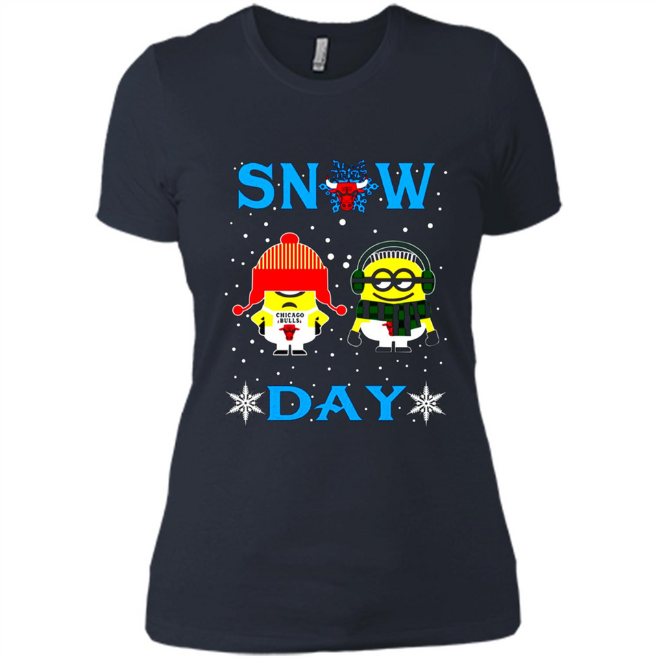 Snow Day Shirt For Chicago Bulls Vs Minion Fans pingpong