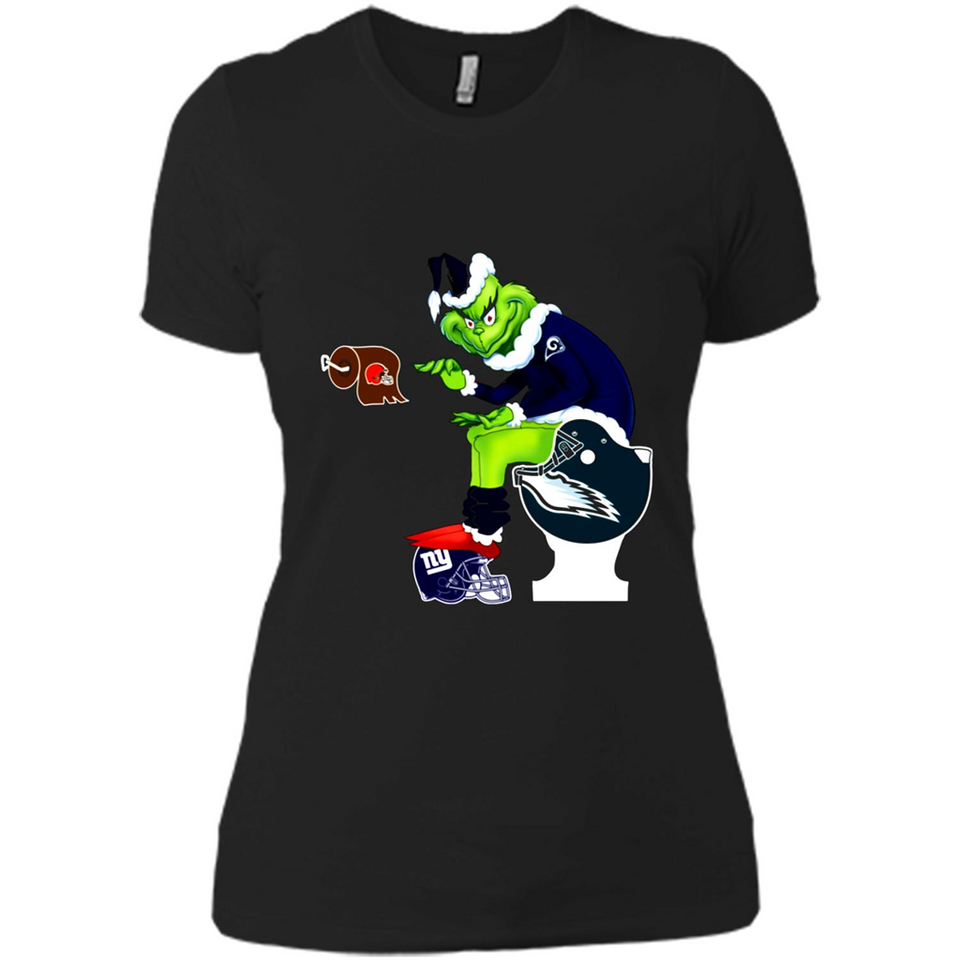 Los Angeles Rams Toilet Grinch Santa Claus Football Fan PINGPONG