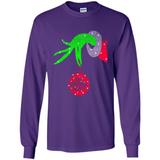 Grinch hand holding HomeDepot Glitter Christmas PING PONG