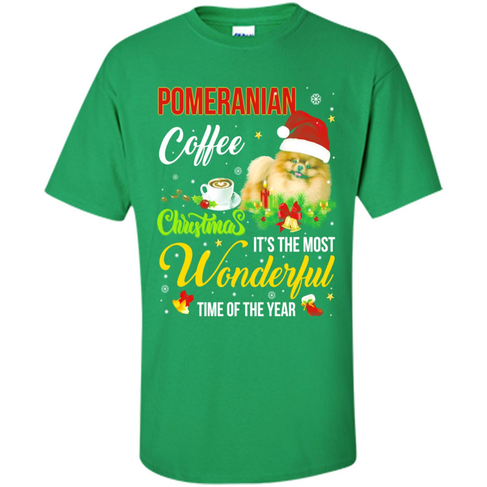Pomeranian Coffee Wonderful Christmas