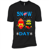 Snow Day Shirt For Detroit Red Wings Vs Minion Fans pingpong