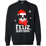 Feliz Navidog Boston Terrier Dog Ugly Xmas Sweater PING PONG