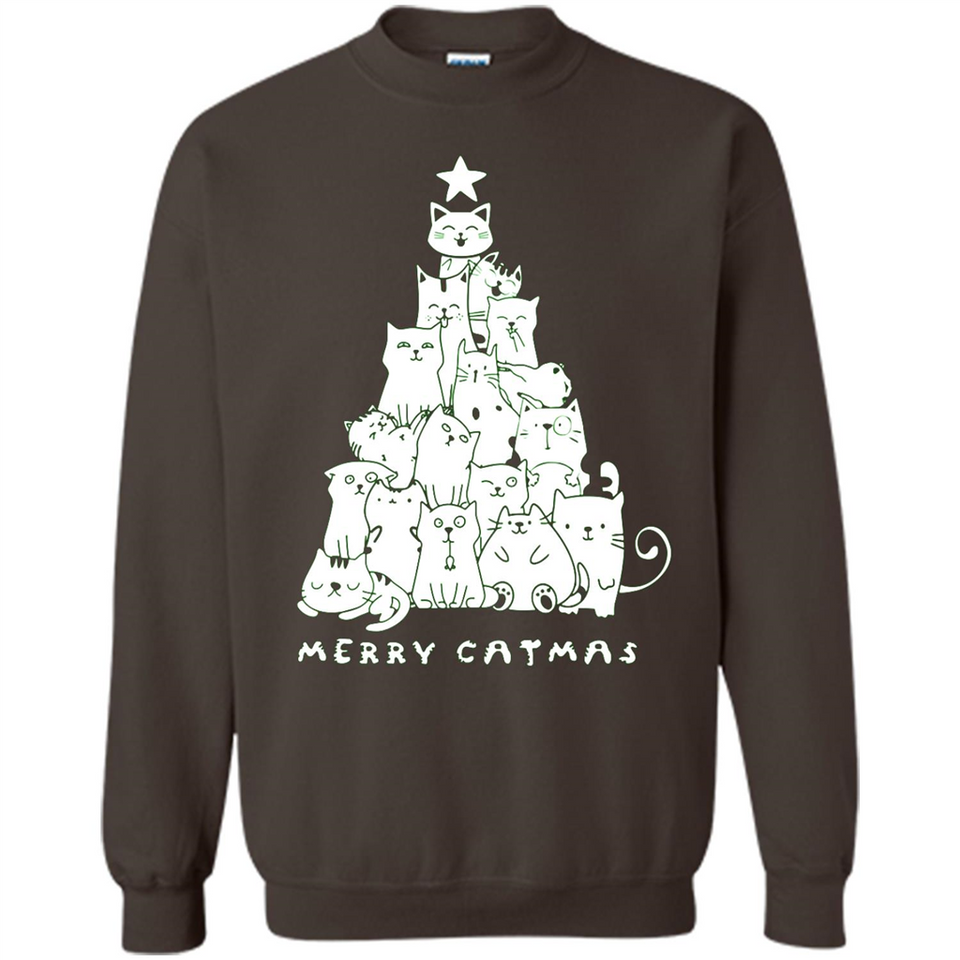 Merry Catmas - Merry Christmas Cat Lover Mug PINGPONG - Sweatshirt