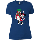 Disney Minnie Mouse Christmas Gift Sweatshirt - Ladies' Boyfriend T-Shirt
