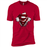 Chicago Bulls And Superman Fans - Premium Short Sleeve T-Shirt