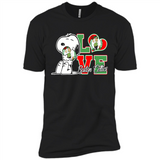 Snoopy loves NBA Boston Celtics - Premium Short Sleeve T-Shirt