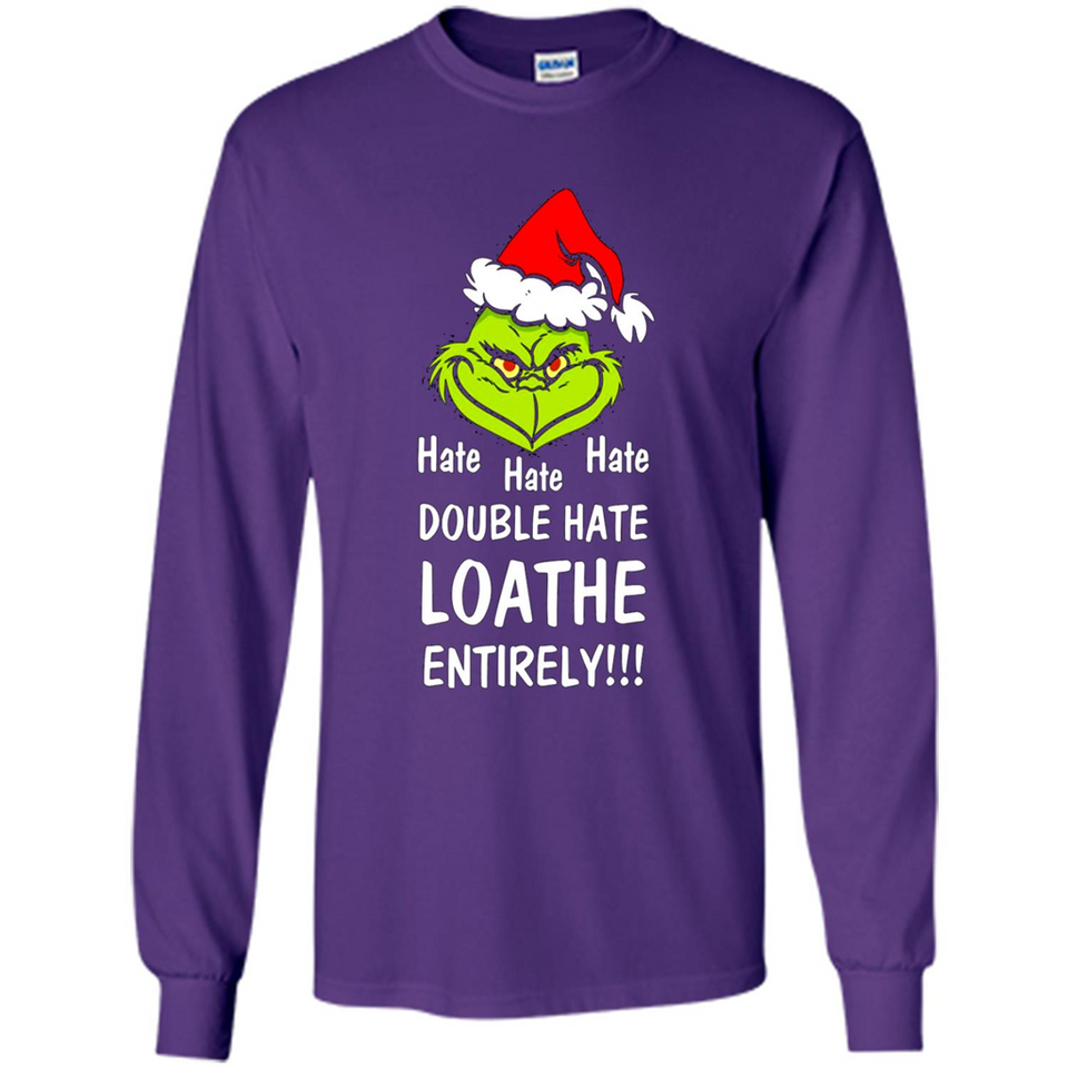 Mr Grinch hate hate hate double hate loathe entirely sweater PINGPONG