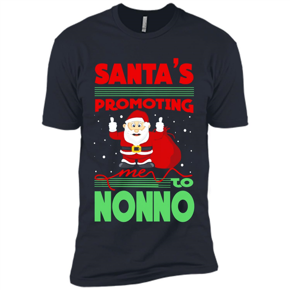 Santa's Promoting Me To Nonno - Premium Short Sleeve T-Shirt