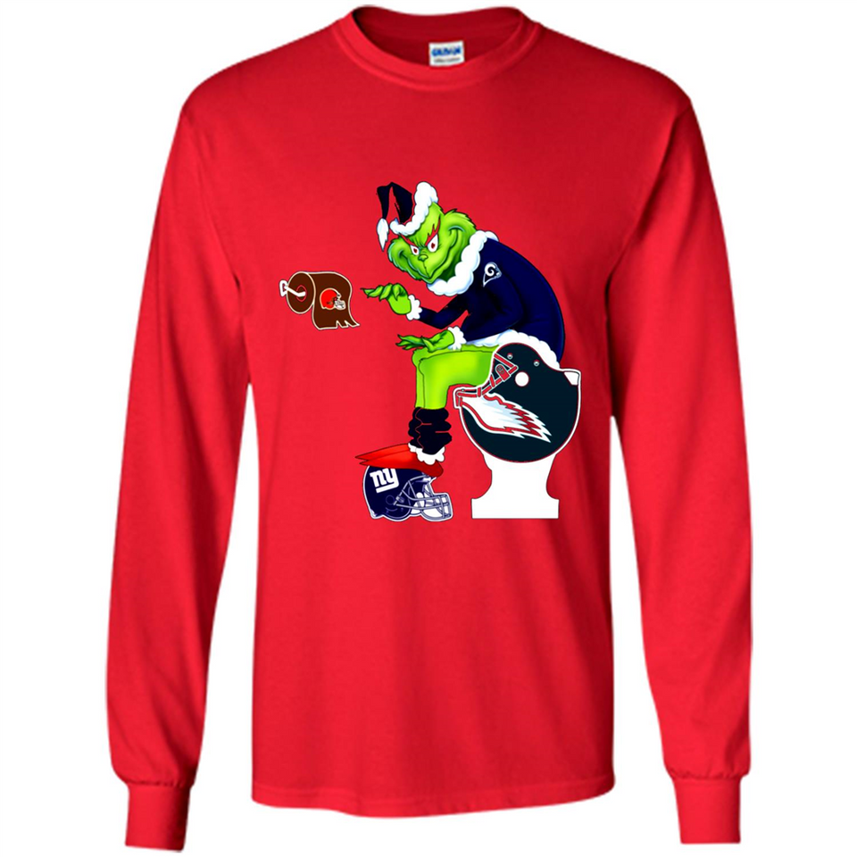 Los Angeles Rams Toilet Grinch Santa Claus Football Fan PINGPONG