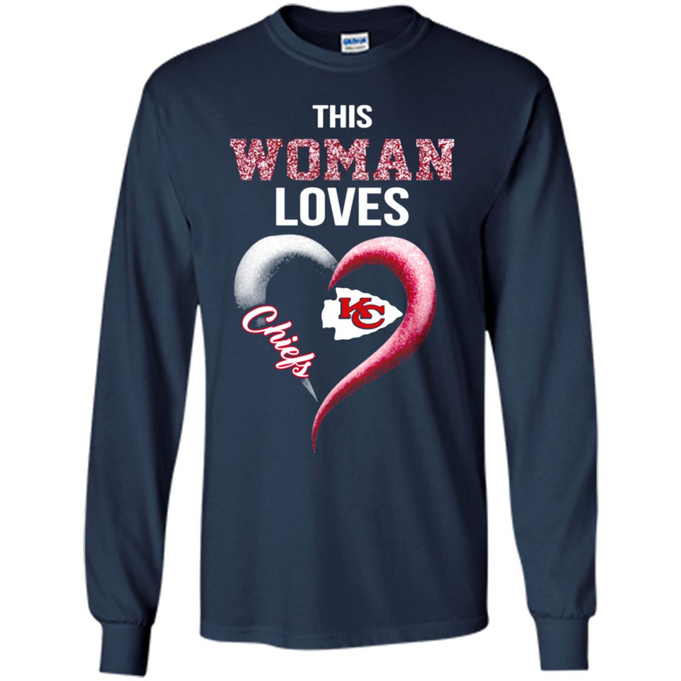 This Woman love Chiefs NFL football team - Long Sleeve T-Shirt