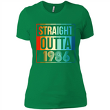 Retro Straight Outta 1986 32 Years Old - Ladies' Boyfriend T-Shirt