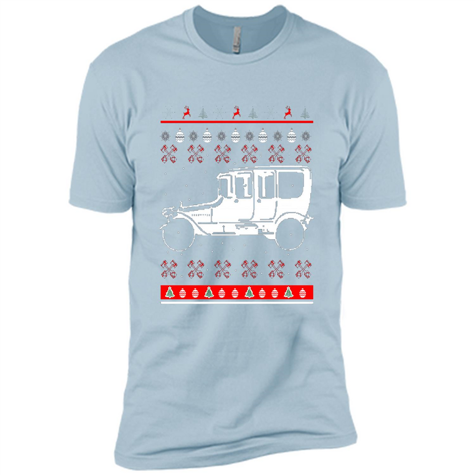 Christmas Ugly Sweater Automobile Ugly Christmas Sweater - Premium Short Sleeve T-Shirt