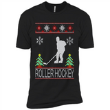 roller hockey Christmas ugly