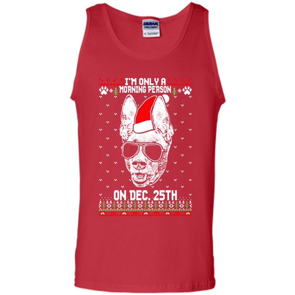 Morning Person Pharaoh Hound Funny Xmas - Tank Top