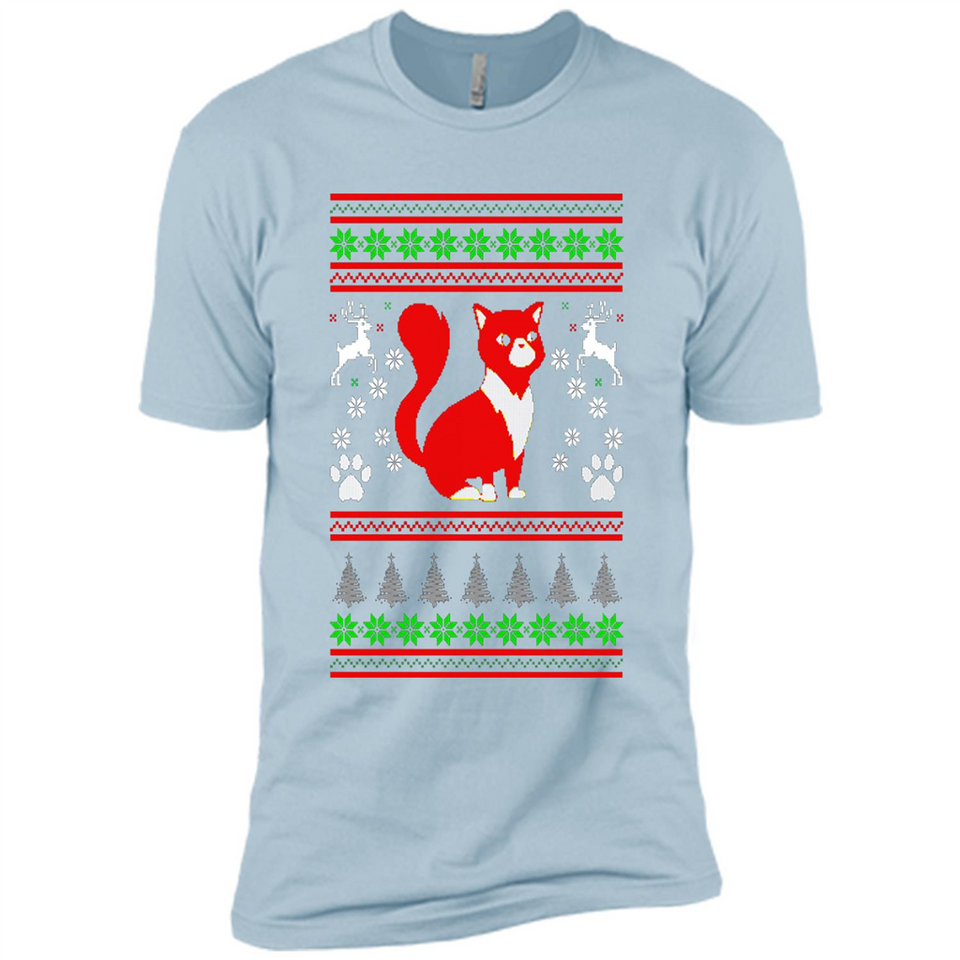Christmas Ugly Sweater CUTE CATS UGLY CHRISTMAS SWEATERS - Premium Short Sleeve T-Shirt