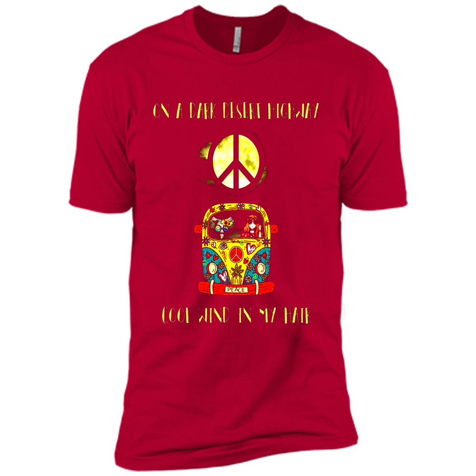Peace-On A Dark Desert Highway Cool Wind In My Hair Shirt PINGPONG - Premium Short Sleeve T-Shirt