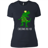 Christmas Tree Rex - Ladies' Boyfriend T-Shirt