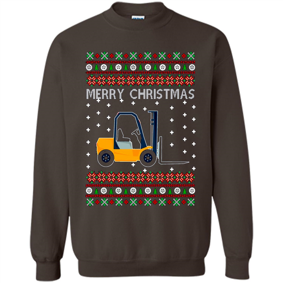 Merry Christmas Forklift ugly sweatshirt PINGPONG