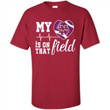 Notre Dame Fighting Irish Football My Heart is on that Field - Shirt