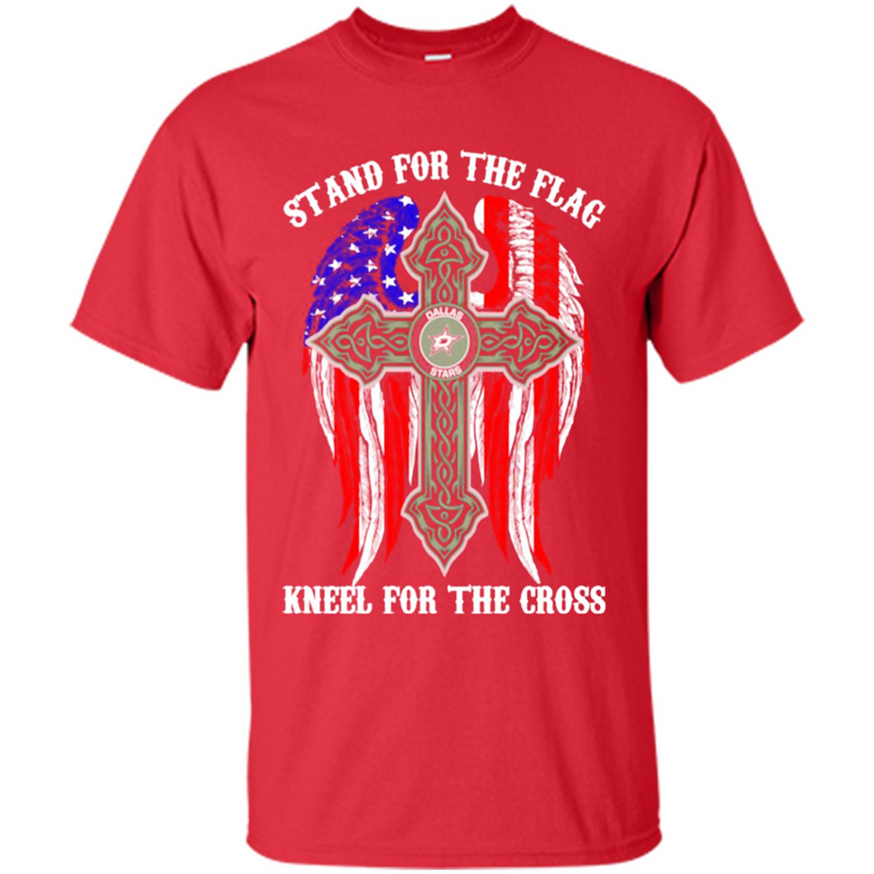 Dallas Stars - stand for the flag kneel for the cross