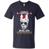 Morning Person Pharaoh Hound Funny Xmas - Men's V-Neck