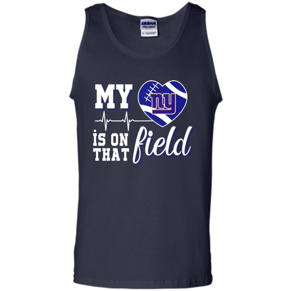 New York Giants Football My Heart is on that Field - Tank Top