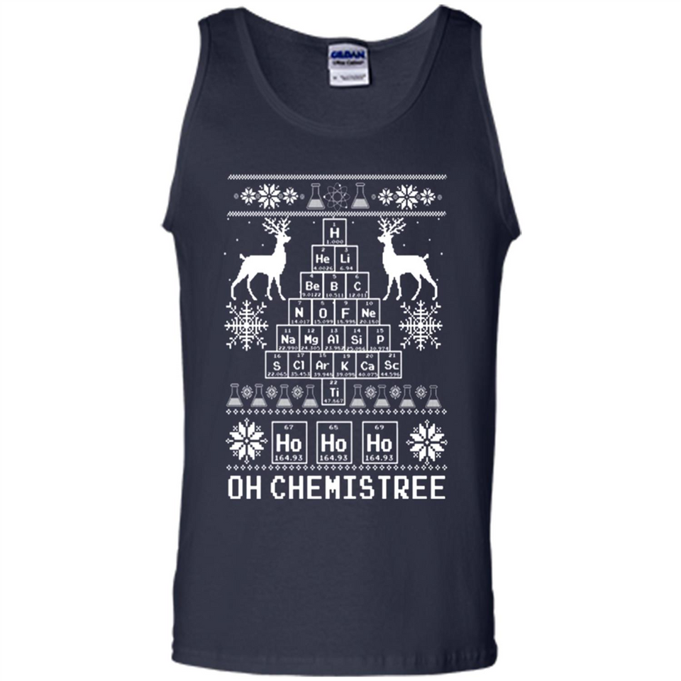 Oh Chemistry Tree Ugly Christmas Sweater - Tank Top