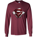 Chicago Bulls And Superman Fans - Long Sleeve T-Shirt