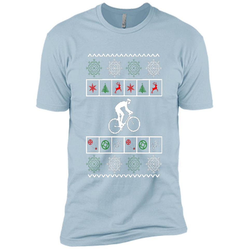 Christmas Ugly Sweater Best Cycling Ugly Christmas Sweater - Premium Short Sleeve T-Shirt
