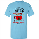 I Just Want To Drink Coffee And Watch Hallmark Christmas Movies All Day MERCHCUTE - Shirt