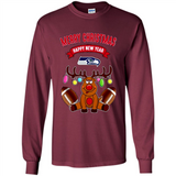 Seattle Seahawks NFL Reindeer Funny Merry Christmas And Happy New Year