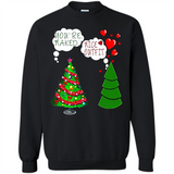 Fir Loves Christmas Tree Funny Undecorated Joke - Sweatshirt
