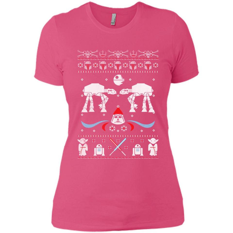 Star Wars Icons Funny Ugly Christmas - Ladies' Boyfriend T-Shirt